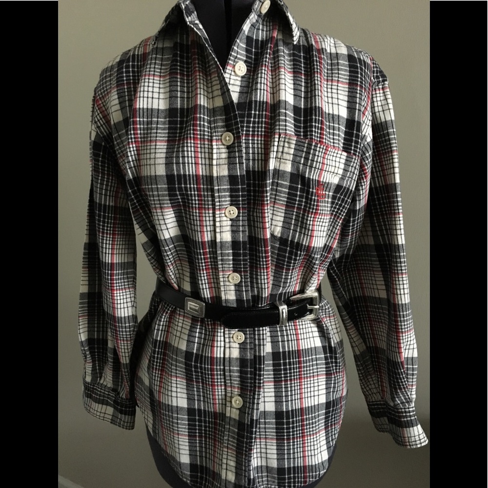 Ralph Lauren flannel shirt with pocket crest